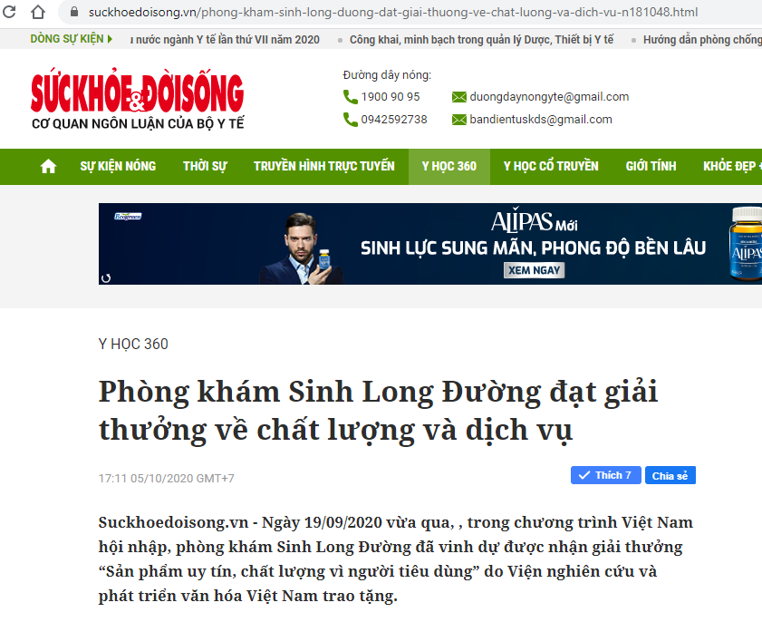 báo sưc khỏe đời sống đua tin