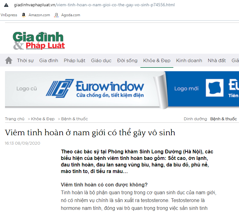 BÁO GIA ĐÌNH VÀ PHÁP LUẬT ĐƯA TIN